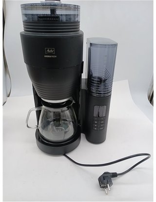 Melitta AromaFresh X 1030-06 - Cafetera de Goteo con Molinillo Incorporado - 10 Tazas - Temporizador 24 Horas - Mantenimiento en Cal