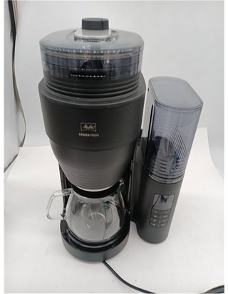 Melitta AromaFresh X 1030-06 - Cafetera de Goteo con Molinillo Incorporado - 10 Tazas - Temporizador 24 Horas - Mantenimiento en Cal