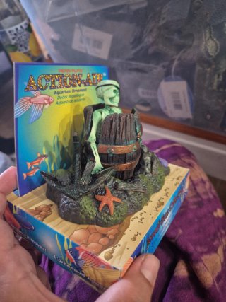 Figura Acuario Calavera Barril