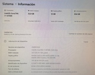 HP OMEN 40L i7-14700K RTX 4070 SUPER 32GB