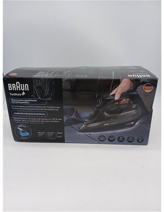 Braun TexStyle 9 SI9682 DB Steam Iron with FreeGlide 3D Technology - Vertical Steam - Anti-Drip Function - Self-Cleaning Function -