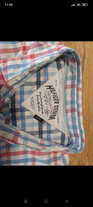Camisa manga corta cuadros Tommy Hilfiger hombre