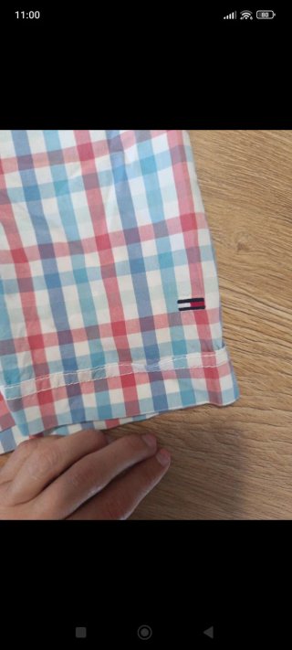 Camisa manga corta cuadros Tommy Hilfiger hombre