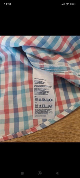 Camisa manga corta cuadros Tommy Hilfiger hombre