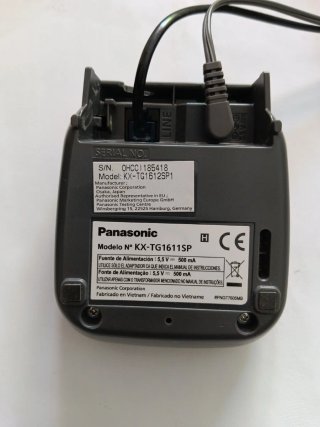 Teléfono Inalámbrico Panasonic Negro