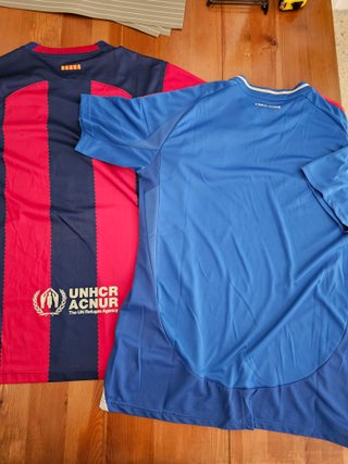 Lote 2 dos camisetas fútbol