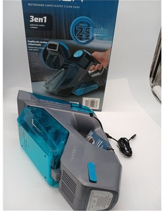Cecotec Limpiador Aspirador de Tapicerias y Alfombras de Mano sin Cable Conga MotorHand Carpet&Spot Clean 2000. 90W - Cepillo Mot