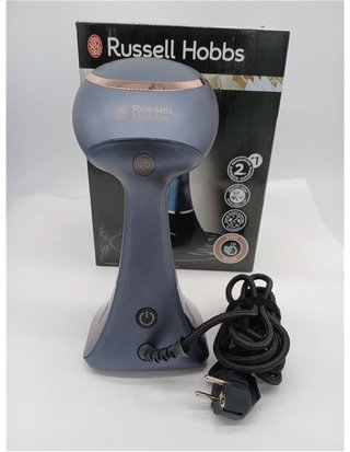 Russell Hobbs Plancha Vertical [1800W - 32g de generación de vapor] Steam Genie Aroma (suela cerámica - depósito 200 ml - 3 accesor
