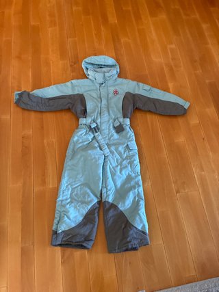 Mono de esquí infantil azul y gris