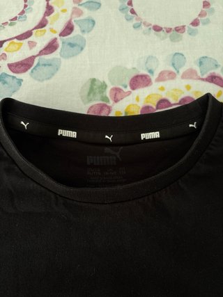 Camiseta Puma Negra con Logo