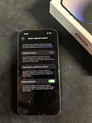 iPhone 14 Pro 128GB Morado Oscuro + Caja