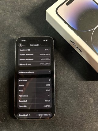 iPhone 14 Pro 128GB Morado Oscuro + Caja