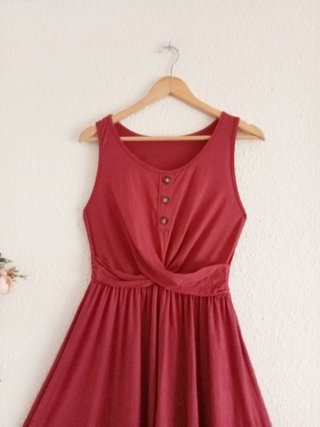 Vestido Rojo Teja Talla M/L