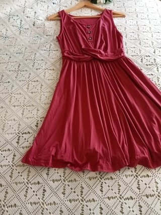 Vestido Rojo Teja Talla M/L