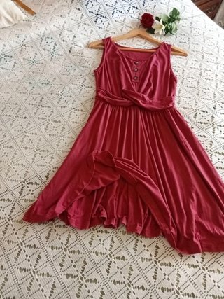 Vestido Rojo Teja Talla M/L