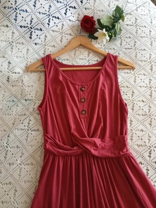 Vestido Rojo Teja Talla M/L
