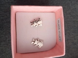 Pendientes Plata 1ª Ley Niña 3/6 años aprox