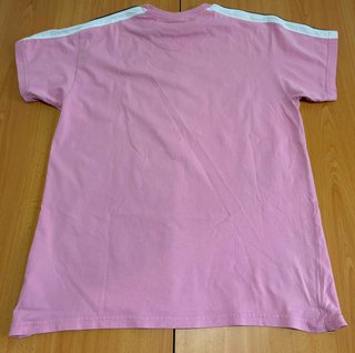 Camiseta Ellesse rosa logo blanco