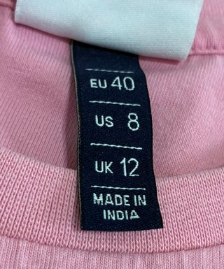 Camiseta Ellesse rosa logo blanco