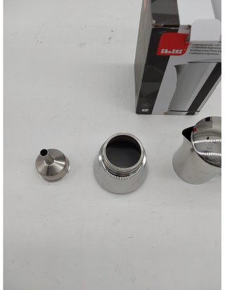 IBILI - Cafetera express Essential - 2 tazas - 100 ml - Acero Inoxidable - Apto para inducción