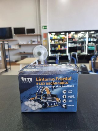 LINTERNA FRONTAL 8 LED RECARGABLE