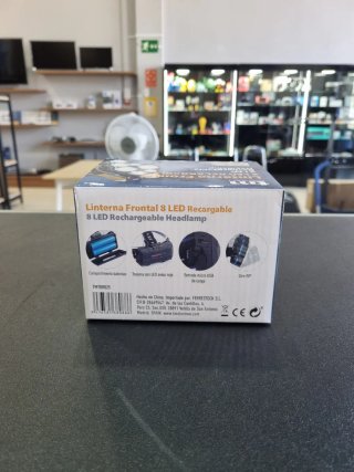 LINTERNA FRONTAL 8 LED RECARGABLE