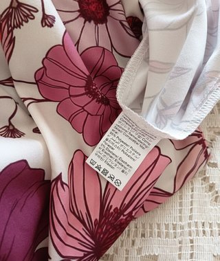 Vestido Largo Estampado Flores Rosas Talla XL