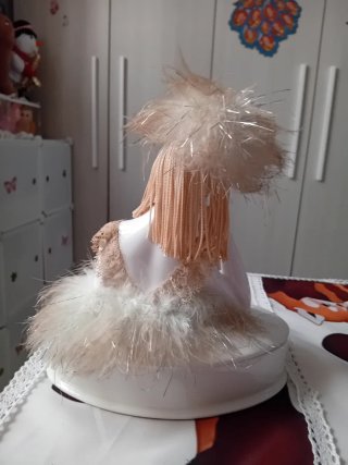 Cofanetto ballerina ceramica anni '70