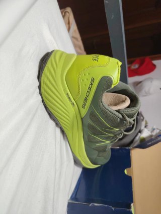 Zapatillas Skechers Talla 44 Verde/Amarillo