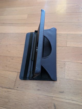 Funda giratoria para tablet azul 8.8 - 9 pulgadas