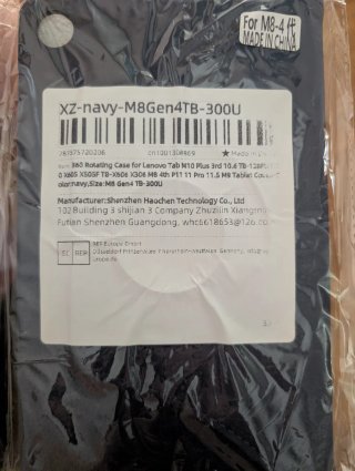 Funda giratoria para tablet azul 8.8 - 9 pulgadas