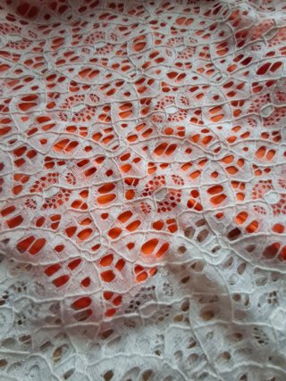 Vestido Swallow Naranja y Blanco