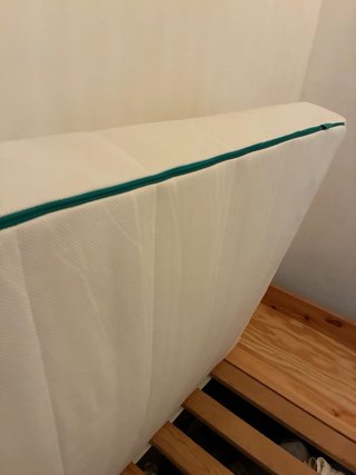 Cama extensible madera + colchón + baranda