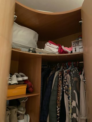 Armario esquinero madera 2.40m alto 38 cm de fondo