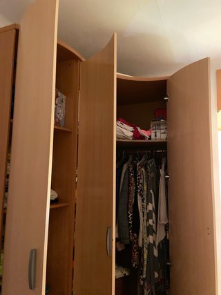 Armario esquinero madera 2.40m alto 38 cm de fondo