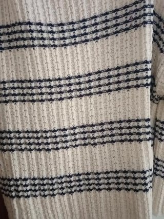 Jersey Pull&Bear rayas beige y negro talla única