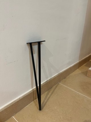 Patas para mesa de metal negras
