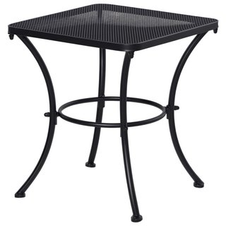 Mesa de centro de jardín cuadrada de acero con tab