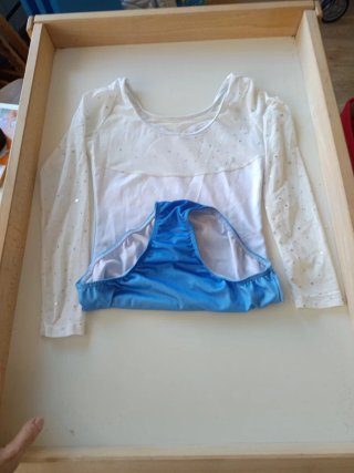 Maillot Gimnasia Blanco y Azul
