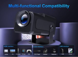 Proyector Video Giratorio Keystone Android 4K 1080