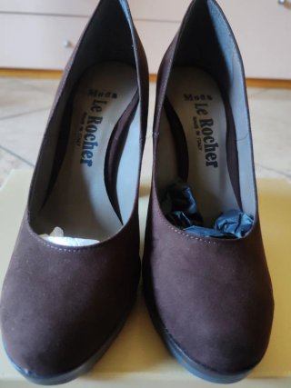 Scarpe Le Rocher marroni tacco 10