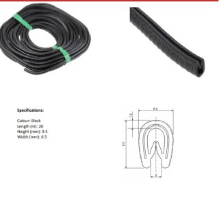Protezione Bordi PVC Nera