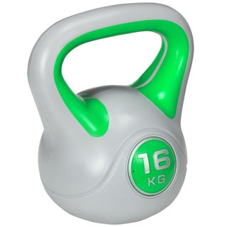 Pesa rusa de 16 kg de PU y arena con base plana y