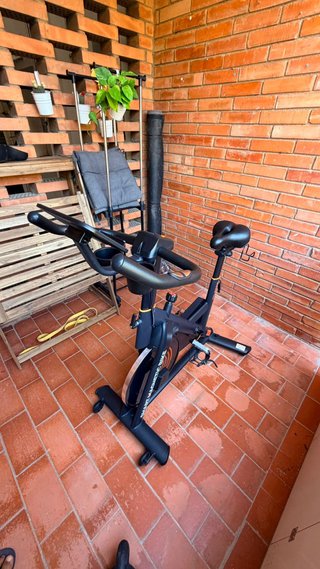 Bicicleta Estática Magnética Burever Naranja.