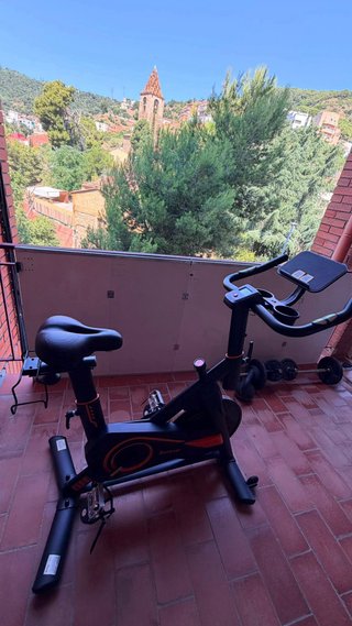 Bicicleta Estática Magnética Burever Naranja.