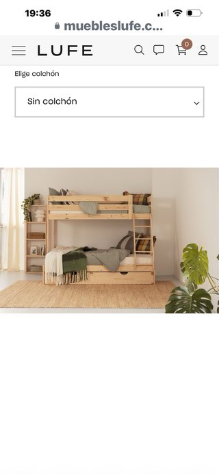 Litera infantil madera.