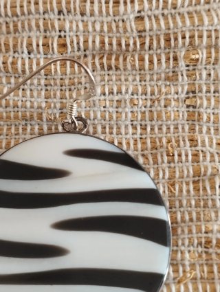 Pendientes Plata Ley Concha Natural
