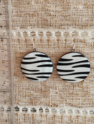 Pendientes Plata Ley Concha Natural