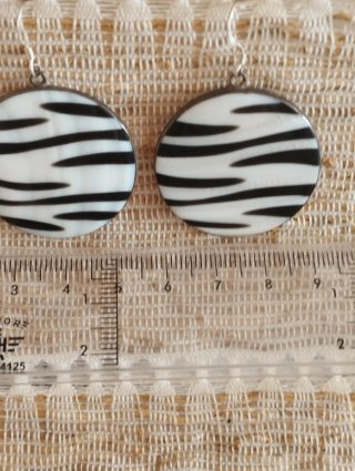 Pendientes Plata Ley Concha Natural