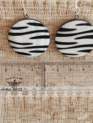 Pendientes Plata Ley Concha Natural